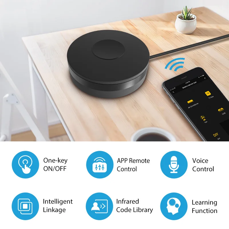 Tuya Smart RF315/433 IR Remote Control WiFi Smart Home for Air Conditioner ALL TV Support Alexa,Google Assistant Voice Control