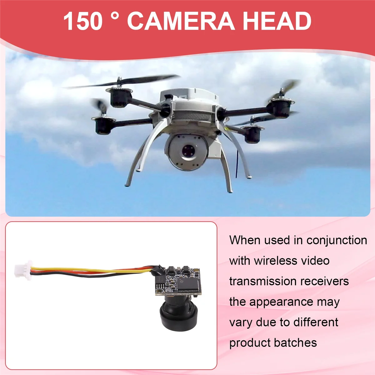 Mobula6 2024 Reserveonderdeelcamera FXT FX17-B 1/3 CMOS 800TVL FOV 150 °   Camera voor Mobula6 Drone FPV