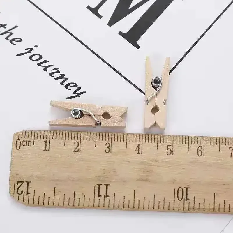 New Arrival Smalll size Mini Wooden Clips 25mm Coloful Clips Photo Clips for sheets DTY Clothespin Craft Decor Clips Pegs