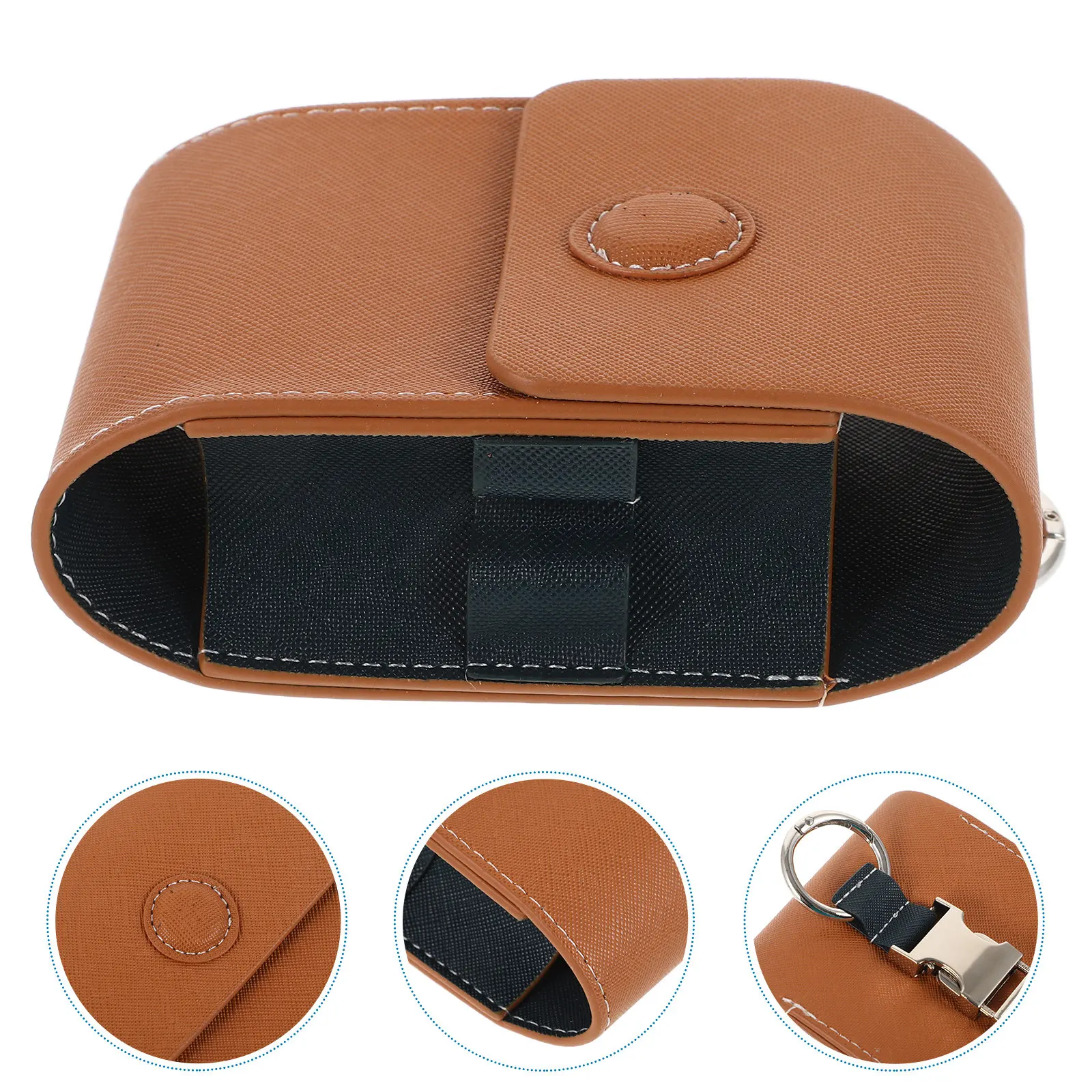 

Portable Rangefinder Storage Bag PU Material Golf Rangefinder Protector Compact Lightweight Magnetic Buckle Shockproof Travel
