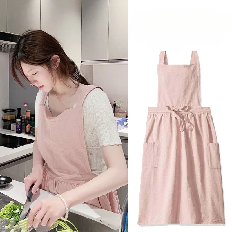 

Long Antifouling Apron for Kitchen, Modern Simplicity, Household Cleaning Tools, Barista, Restaurant, Florist Style, Work Sleeve