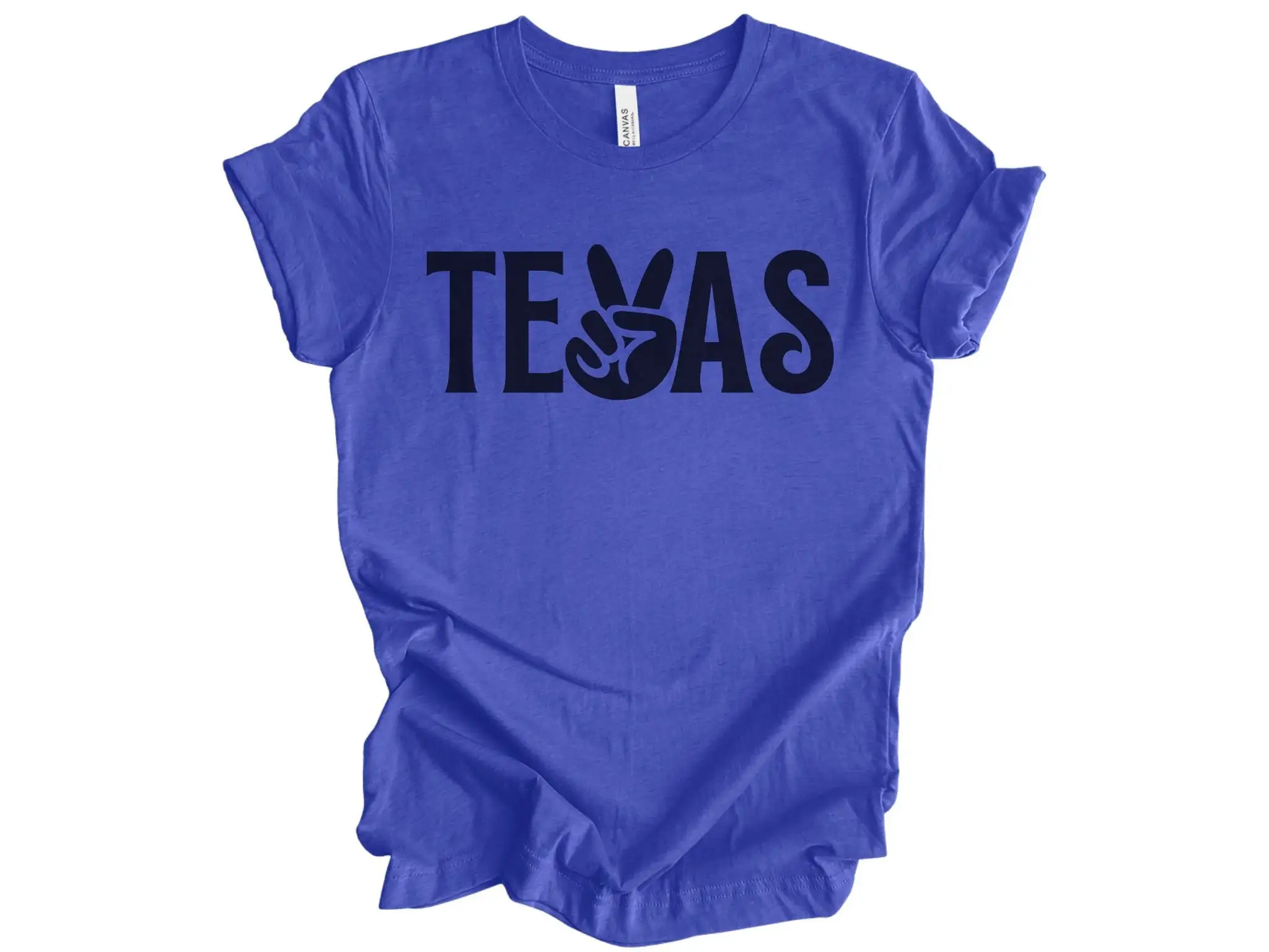 

Texas T Shirt Peace Sign Texan Western Rodeo Decor Cowgirl