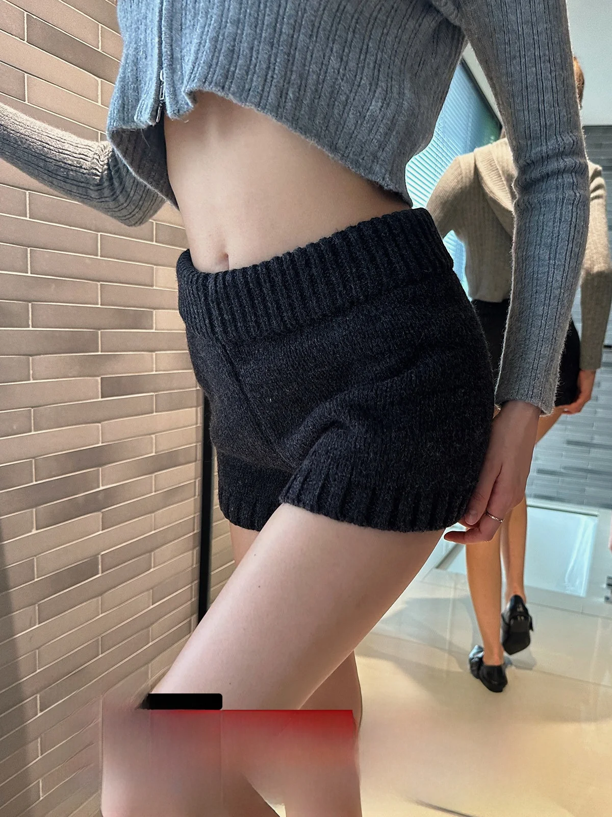 

Американские ретро-брюки из трикотажа для женщин, свободные, прямого кроя, однотонные, с высокой талией и эластичным поясом