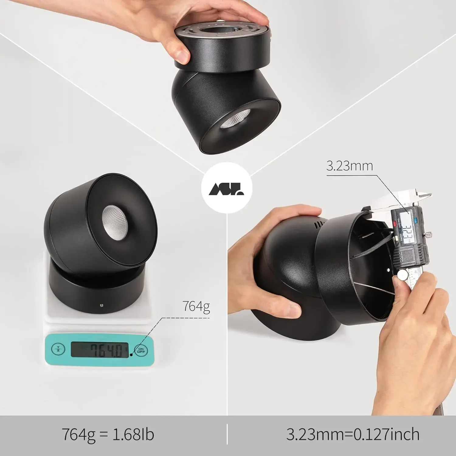 

Потолочные точечные светильники для помещений, 10 Вт, 15 Вт, современный светодиодный прожектор 350 ° Направленное акцентное освещение, прожекторы Dimmabel CRI 90