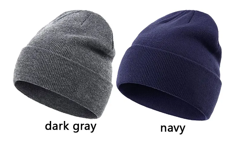 Solide Mützen Hut frauen Gestrickte Hüte Für Männer Kappe Herbst Ski Maske Weibliche Motorhaube Schädel Skullies Stricken Frauen Winter beanie Hut Kappe – Detail 4