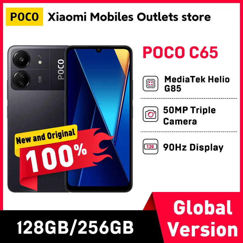 Global Version POCO C65 128GB/256GB NFC MediaTek Helio G85 6.74