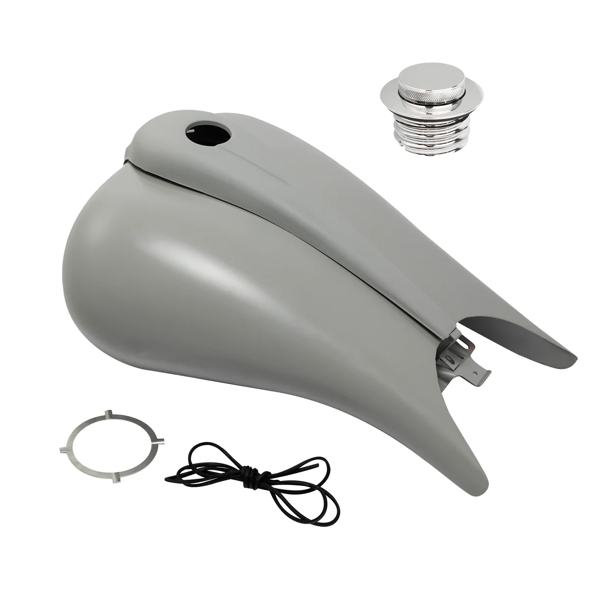 Motorcycle 6.6 Gallon Stretch Gas Fuel Tank Fuel Tank Cap For Harley Touring Road King Street Glide 2008-2023