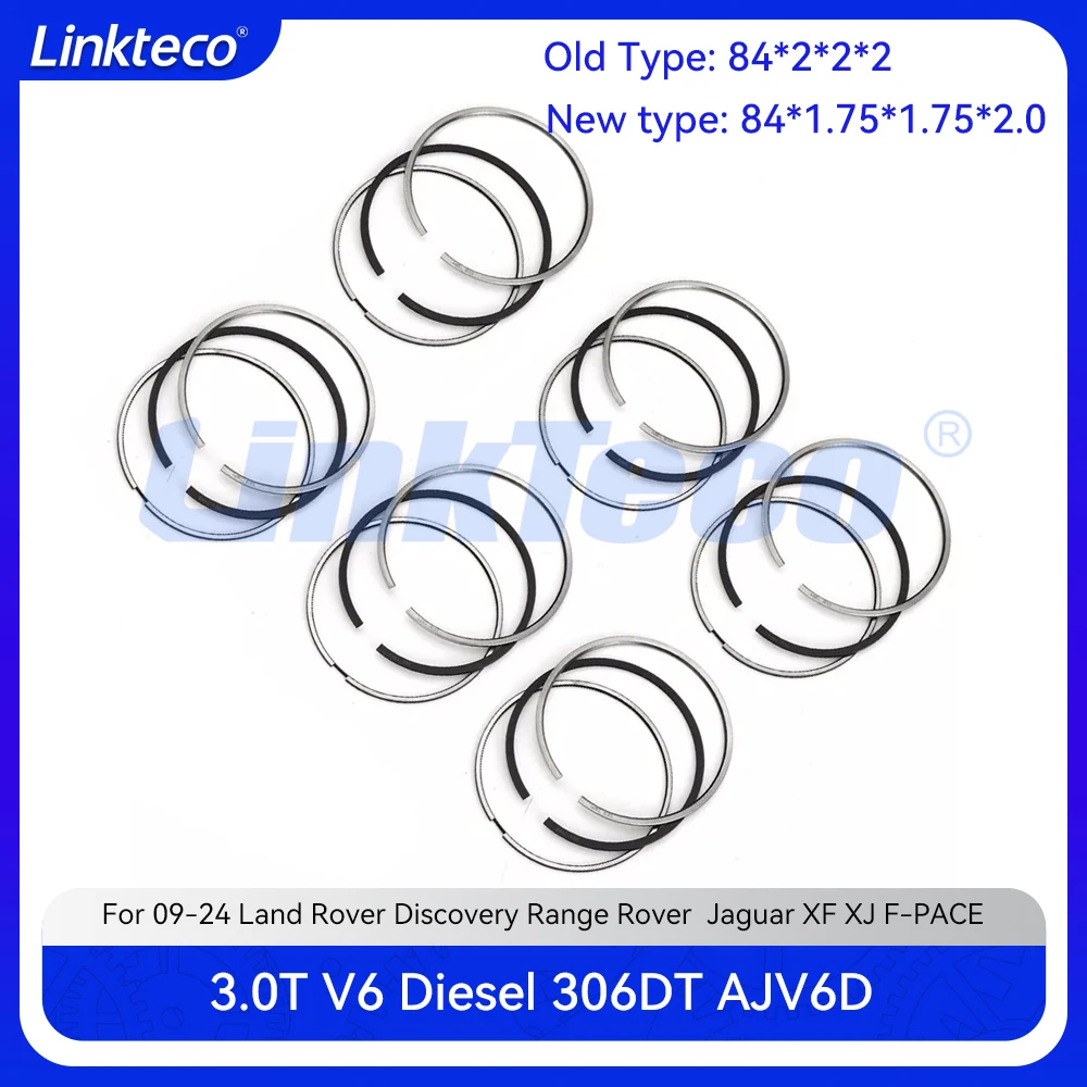 

Engine Piston Ring Set For 09-24 3.0 T L V6 Diesel Land Rover Discovery Range Rover Sport Velar Jaguar XF XJ F-PACE 3.0L AJV6D