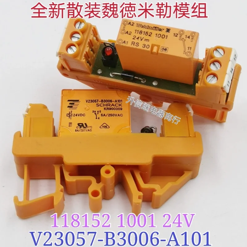 （Brand New Original）1pcs/lot 100% original genuine relay:V23057-B3006-A101 118152 1001 24VDC Rail type relay module