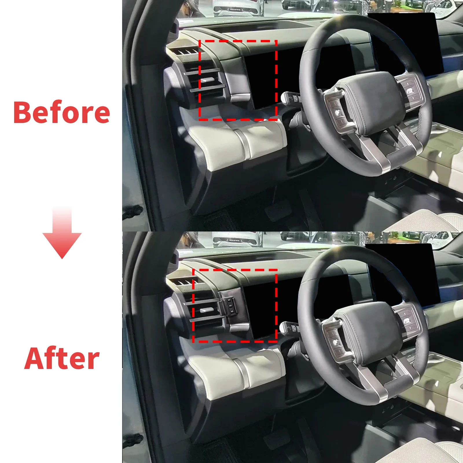 

for BYD Titanium 7 TI7 Ti 7 Screen Base Mount Phone Holder Dedicated Clip-On Navigation Bracket Car​​ accessoires