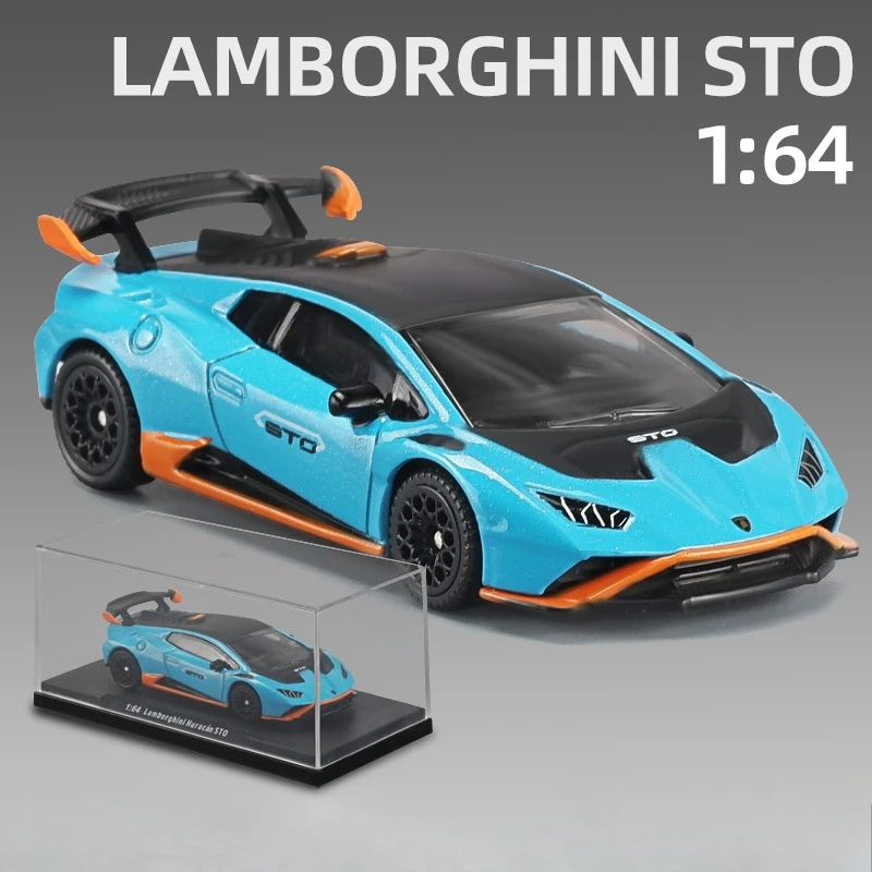 CCA Pressofuso In Lega Modello di Auto di 1/64 Bilancia Lamborghini STO Simulazione In Miniatura Voiture Complementi Arredo Casa Collezione Hobby Giocattolo Per Bambini