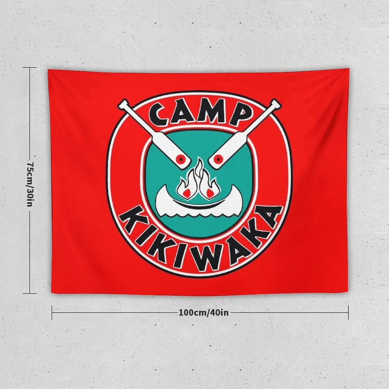 Camp Kikiwaka - Bunk'd - red background Tapestry Home Decorators Bedroom Decorations Tapestry