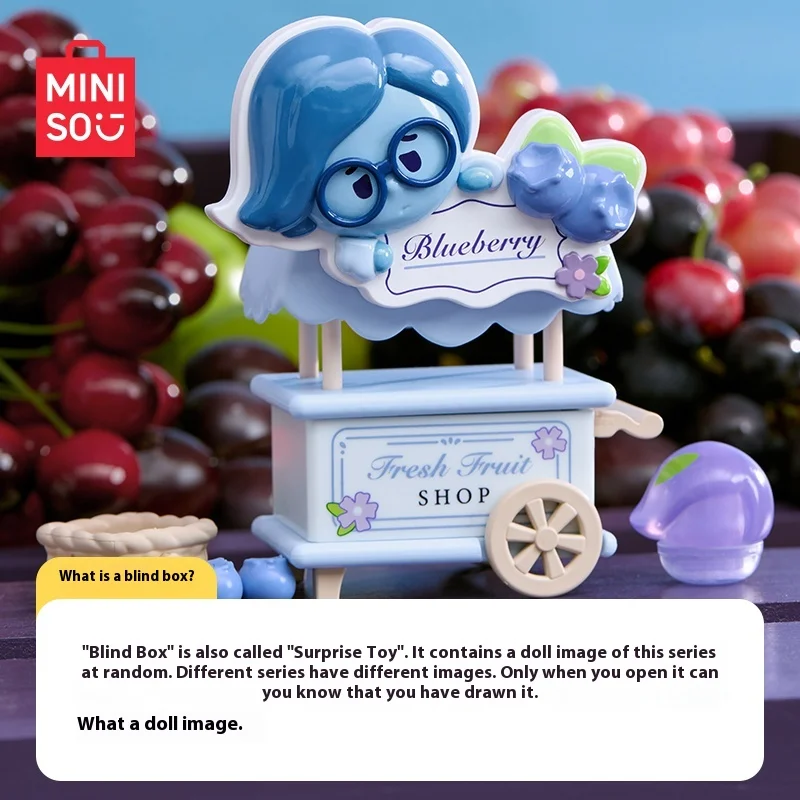 Miniso Miniso  Pixar Fruit Market Series Blind Box Collectible Souvenir Anime Figures Cute Kawaii Handmade Trendy Ornament