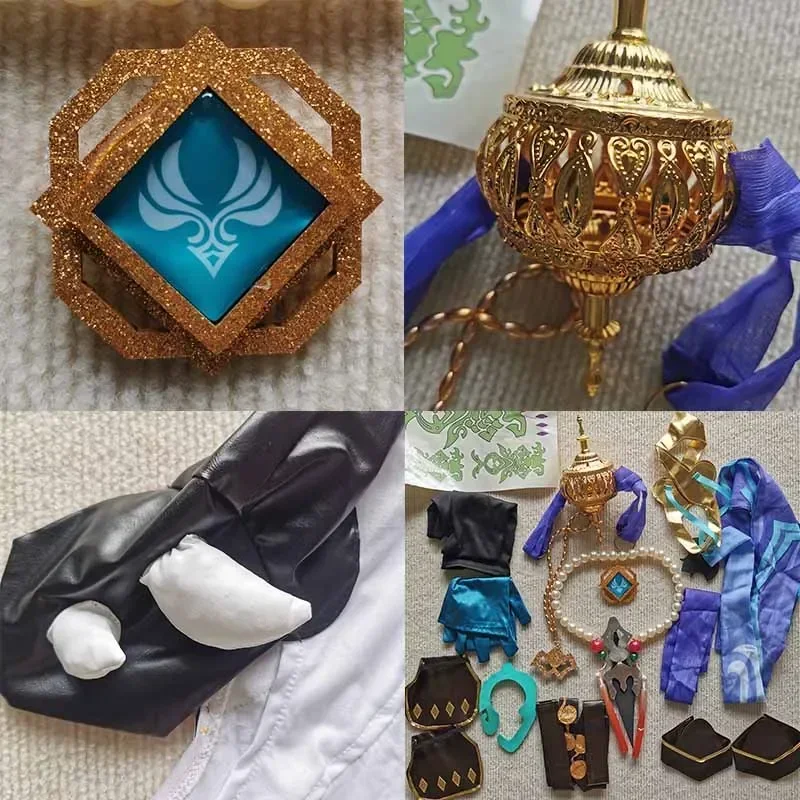 Homchee COS Xiao Impact فستان مُصمم حسب الطلب قناع شعر مستعار ملابس فيستدو مجموعة كاملة لـ Cosplay MN3