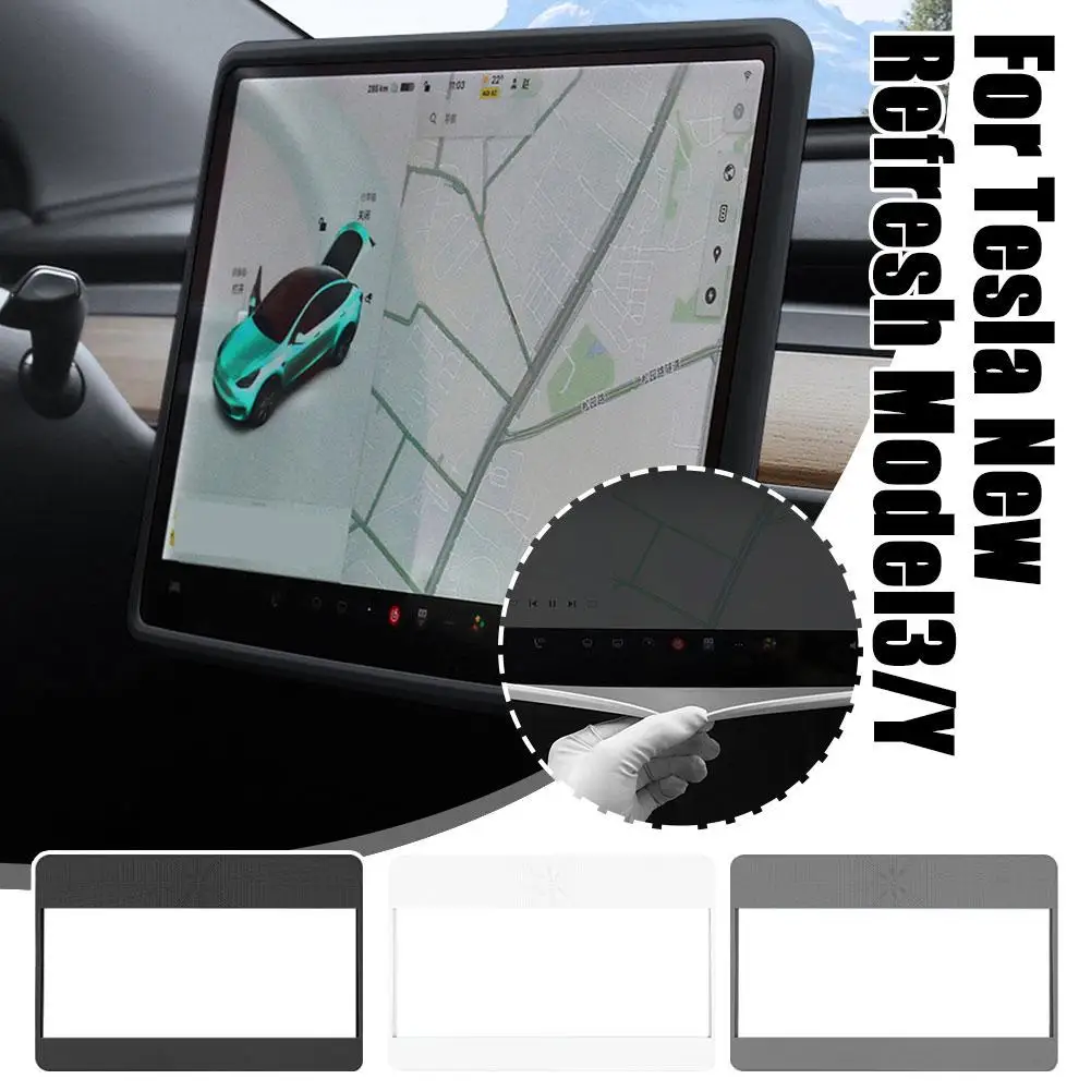 Étui de protection en silicone pour écran de navigation, cadre de modification, accessoires de voiture, D7L4, nouveaux placements