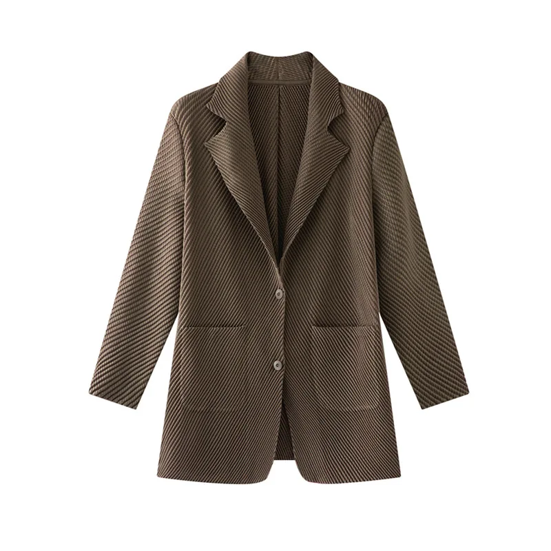 

Miyake Pleated Jacket 2025 New Fall Commuter Casual Suit Top High-end Temperament Senior Sense Suit Jacket Women Clothing