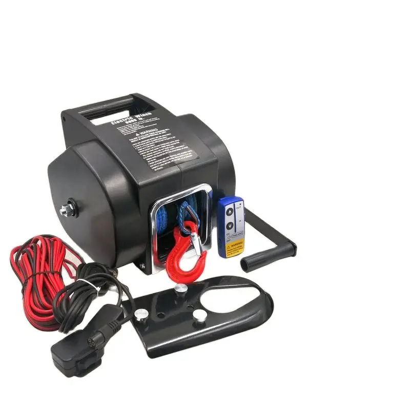 

12V 5000 Lbs 500W SUV Wireless Winch Electric Marine Portable Self-rescue Winch Hoisting Winch Portable Car and Boat Winch