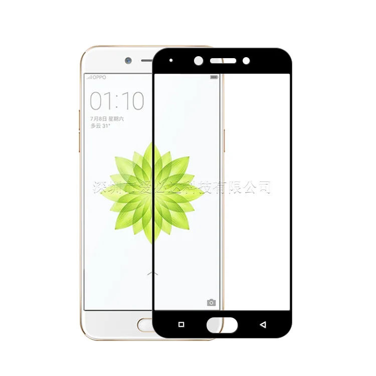 2 Pcs 21D 100% Original Full Glue Tempered Glass For OPPO A77  Protective Film Screen Protector For Oppo a77
