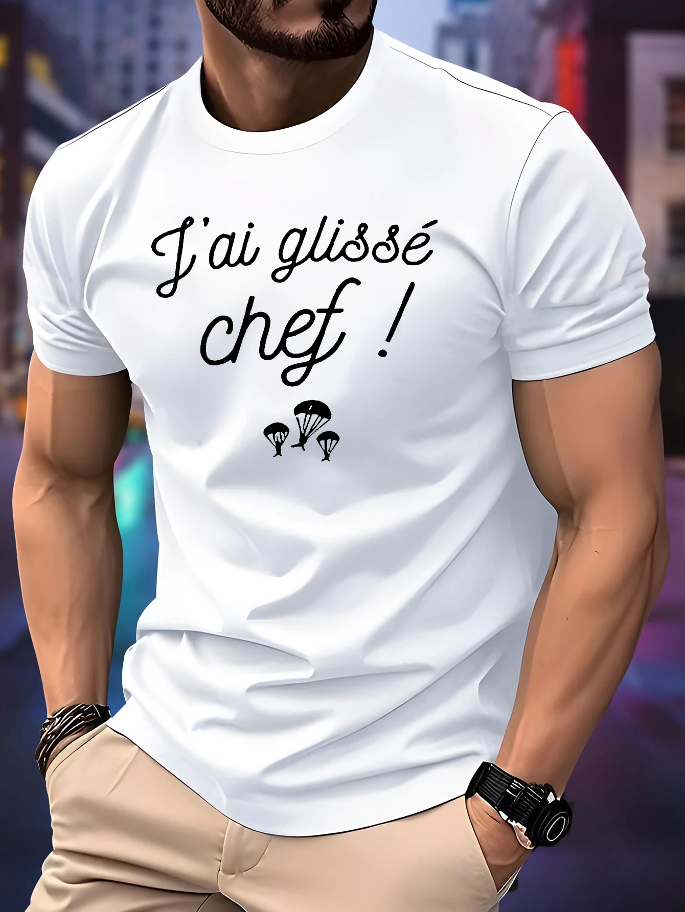 

2026 new summer style ice fashion short-sleeved T-shirt for men, sports trend, breathable mesh, versatile clothing