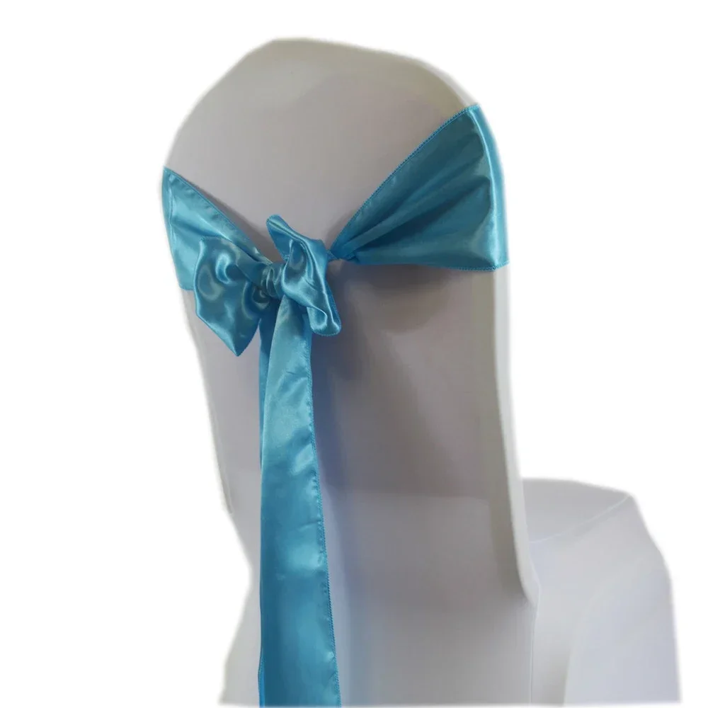 15*275cm Satin Chair Sash Bow Tie Band For Wedding Birthday Christmas Halloween Shower Party Event Supplies Chairs Decoration