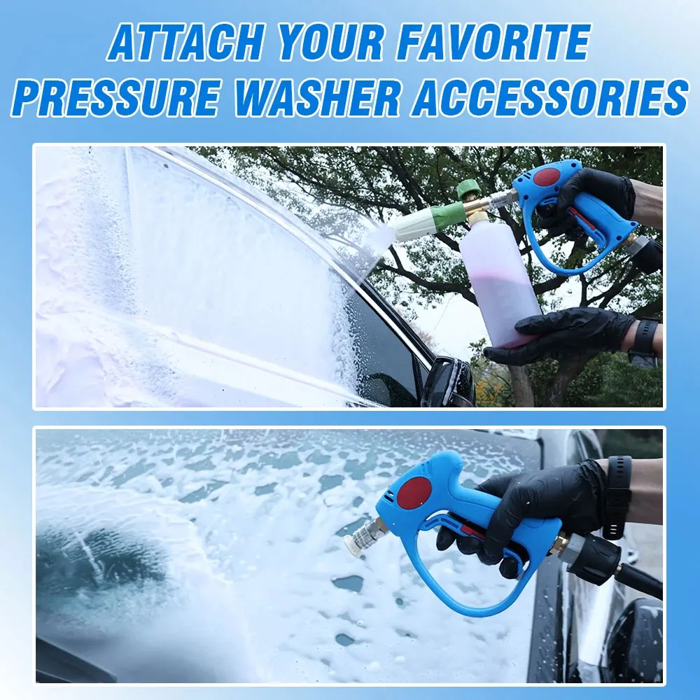 Aluminum Foam gun Lance Foam cannon Car Wash Foam Maker for Karcher Bosch Elitech Parkside Michelin AR Nilfisk Pressure Washer view 6