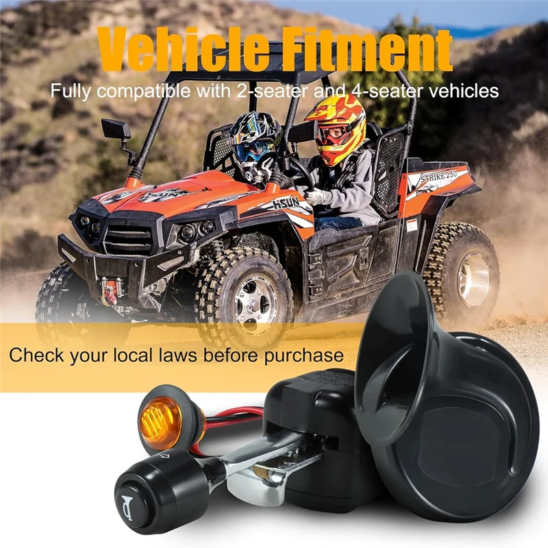 مجموعة إشارة الانعطاف UTV العالمية الجديدة مع مفتاح بدوره العمود لـ Polaris، Pioneer، Talon، Can-Am، Kawasaki، Arctic Cat