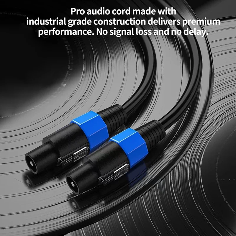 DT21 Speakon Extension Cable Male to Male 5 Meter for Loudspeaker Amplifier DJ Stage Audio Equipment Heavy Duty