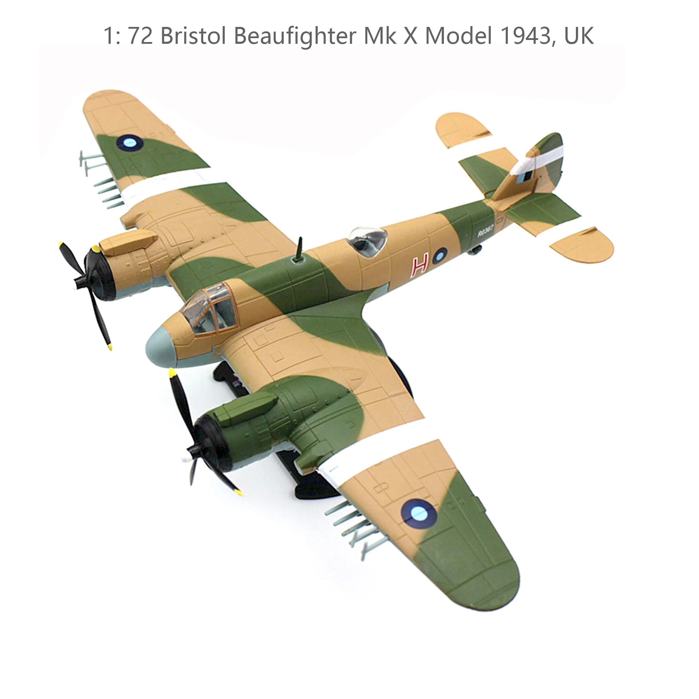 

Rare 1:72 Bristol Beaufighter Mk X Model 1943, UK Alloy finished product collection model