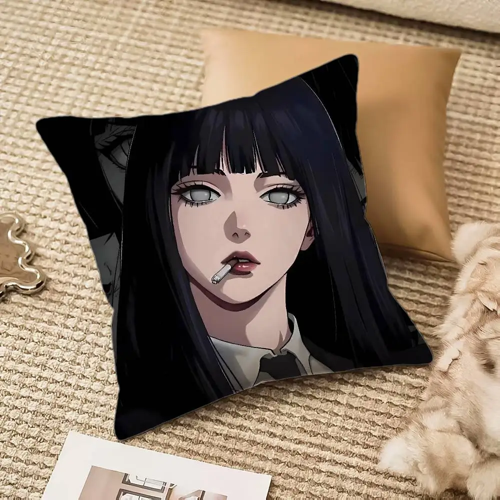 Cool H-Hyuga H-Hinata Pillow Case Anti-dustmite Invisible zipper Sofa Bed