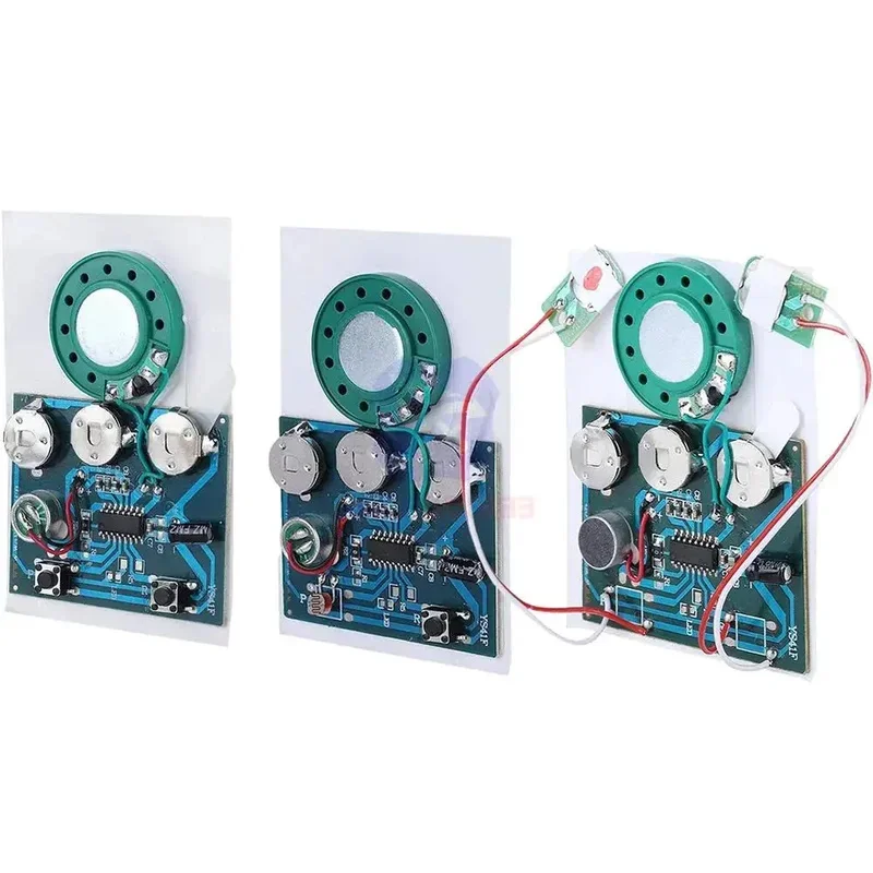 diymore 30s Audio Voice Recording Playback Module Button/Light Sensitive/Button with Extension Cord for Greeting Card