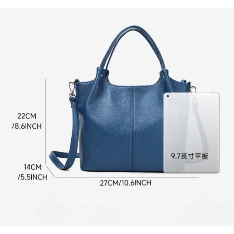 Роскошная большая сумка из коровьей кожи для женщин, модная сумка через плечо, просторная сумка через плечо для работы на работу