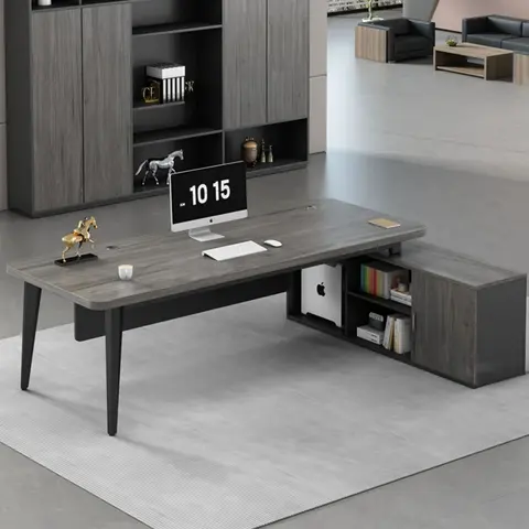 바닥 서랍 보관 사무실 책상 고급 작업 책장 유럽 현대 사무실 책상 보스 고품질 국 Meuble 가구