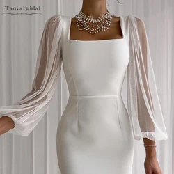 Simple Tulle Detachable Wedding Sleeve Long Fingerless Gloves Bridal Accessories Chic DG272