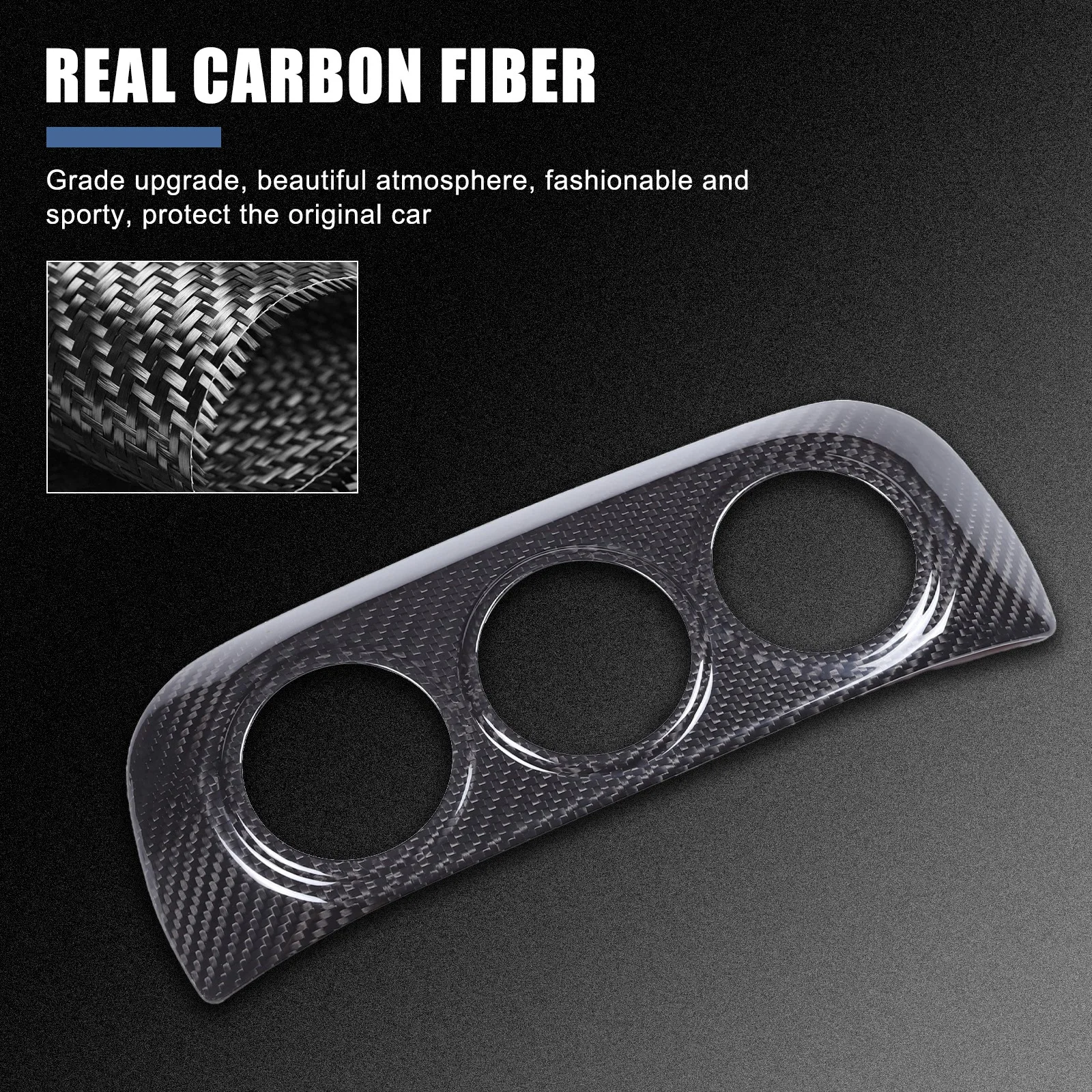 ألياف الكربون الجافة سيارة وحدة التحكم المركزية تكييف الهواء التبديل الإطار الكسوة لنيسان 400Z RZ34 Fairlady Z 2021-2025 غطاء الزخرفية
