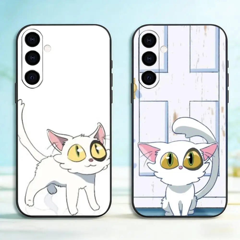 Suzume Daijin Phone Case Black Silicone Soft For Samsung Galaxy A73,A72,A71,A70,A53,A52,A51