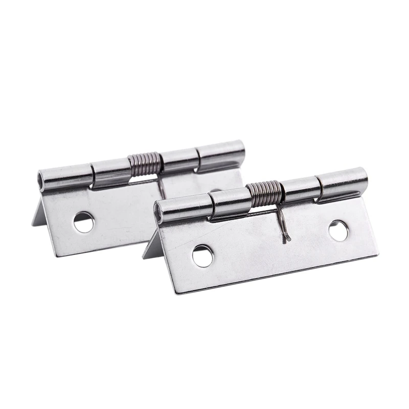 

Furniture Cabinet With 50 X 38 X 5Mm, Spring Hinges Made Of Stainless Steel, Silver, 8 Pieces