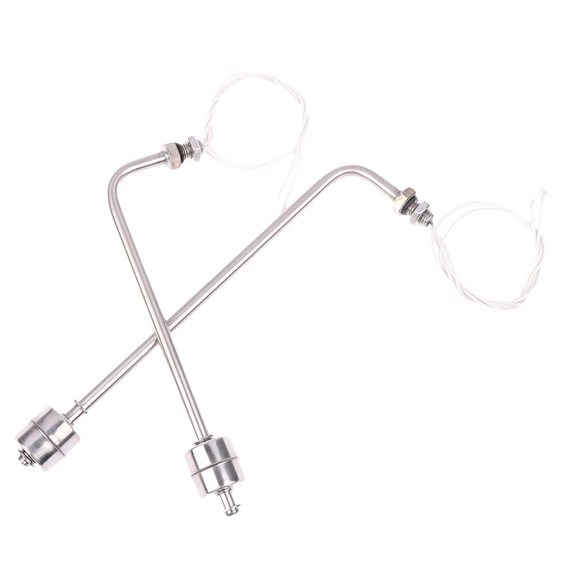 75-400mm Stainless Steel Float Switch Tank Liquid Water Level Sensor Double Ball Float Switch Tank Pool Flow Sensors AC 220V