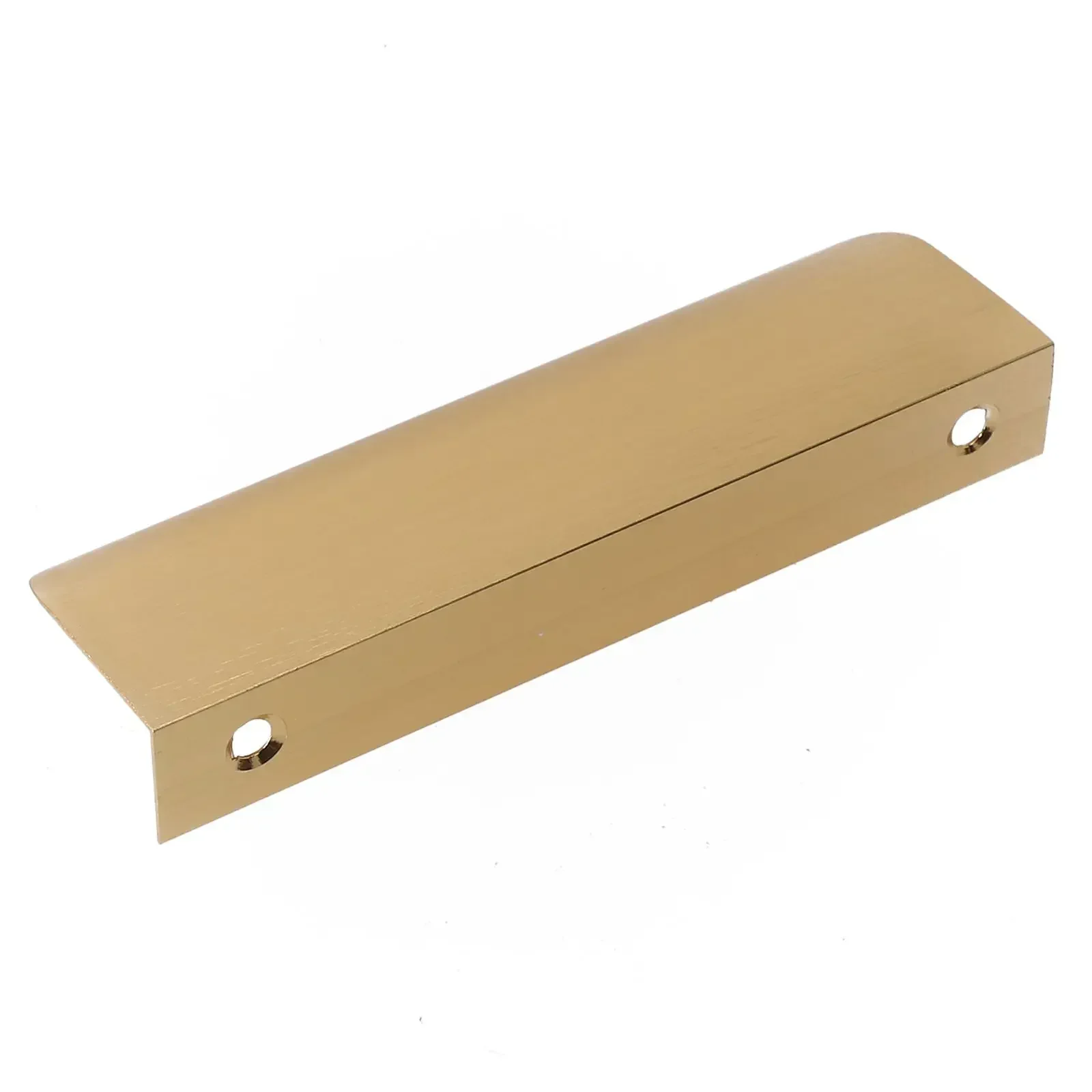 Tiradores de puertas de armario de cocina, cajón de armario, borde oculto para el dedo, tirador dorado, accesorios de Hardware de aleación de aluminio, 1 ud.