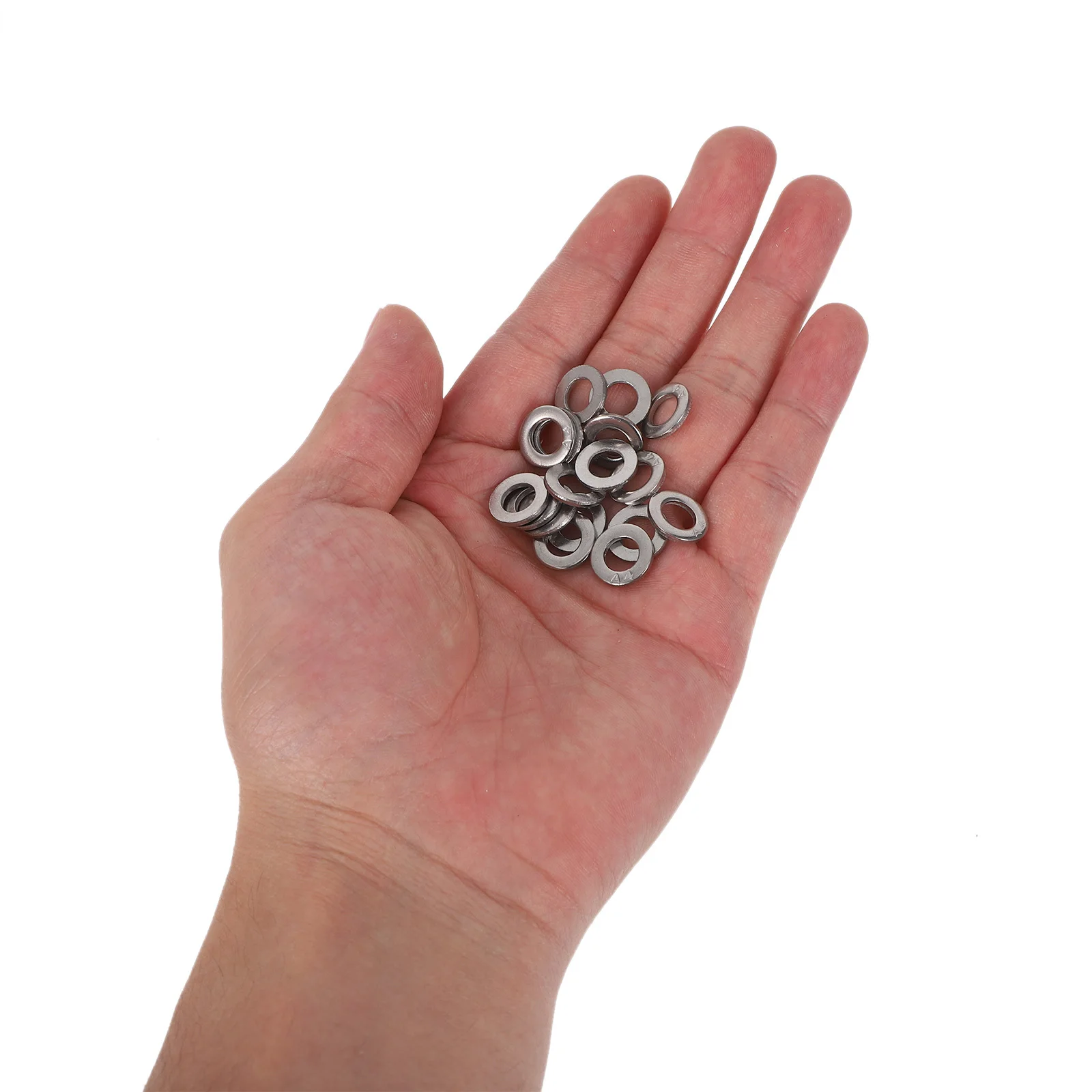 

125pcs Stainless Steel Flat Washer M6 Round Assortment Set Corrosion Resistant For Bolts Screws Hardware Repairs Workshop