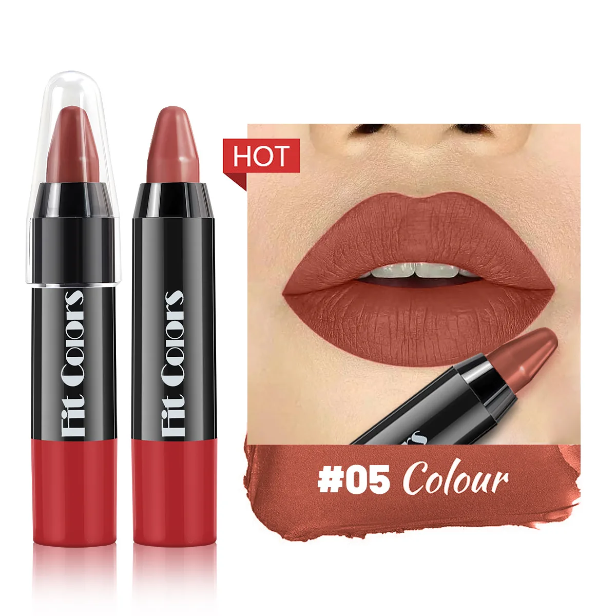 Matte Brown Lip Liner Pencil Lip Outline Contouring Lasting Waterproof Lipstick Crayon Pigments Moisturizing Lip Balm Cosmetics