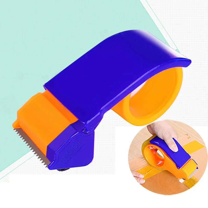 Tape Dispenser Plastic Sealing Packer Packaging Parcel 48MM Width Roller Tape Cutter Sealing Tape Holder Manual Packing Machine