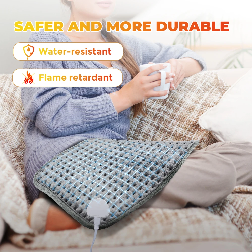 30*60cm Electric Heating Pad Household Winter Hand and Foot Warmer Electric Heating Blanket with 9-gear Adjustable Temperature