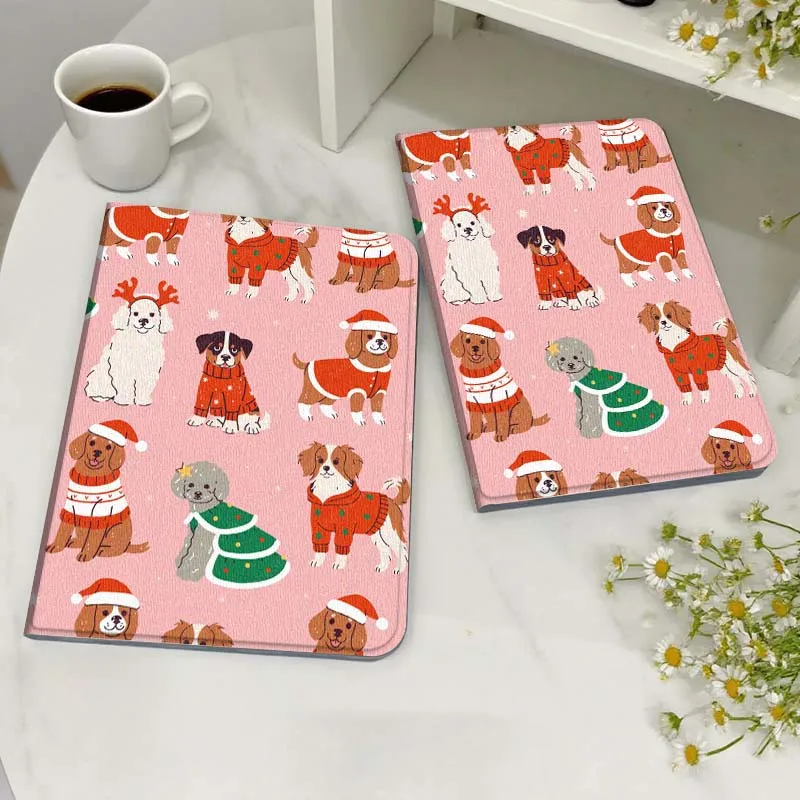 

Christma Element Puppy Pattern For Honor MediaPad MatePad 6 7 X8 M5 M6 V6 V7 T5 T10 T10s 10 11 SE C5e X8a Pro Lite Tablet Case