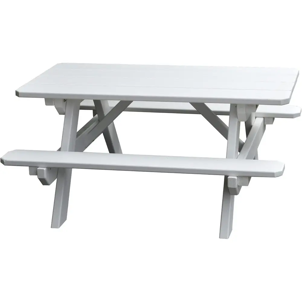 

White Kids' Picnic Table