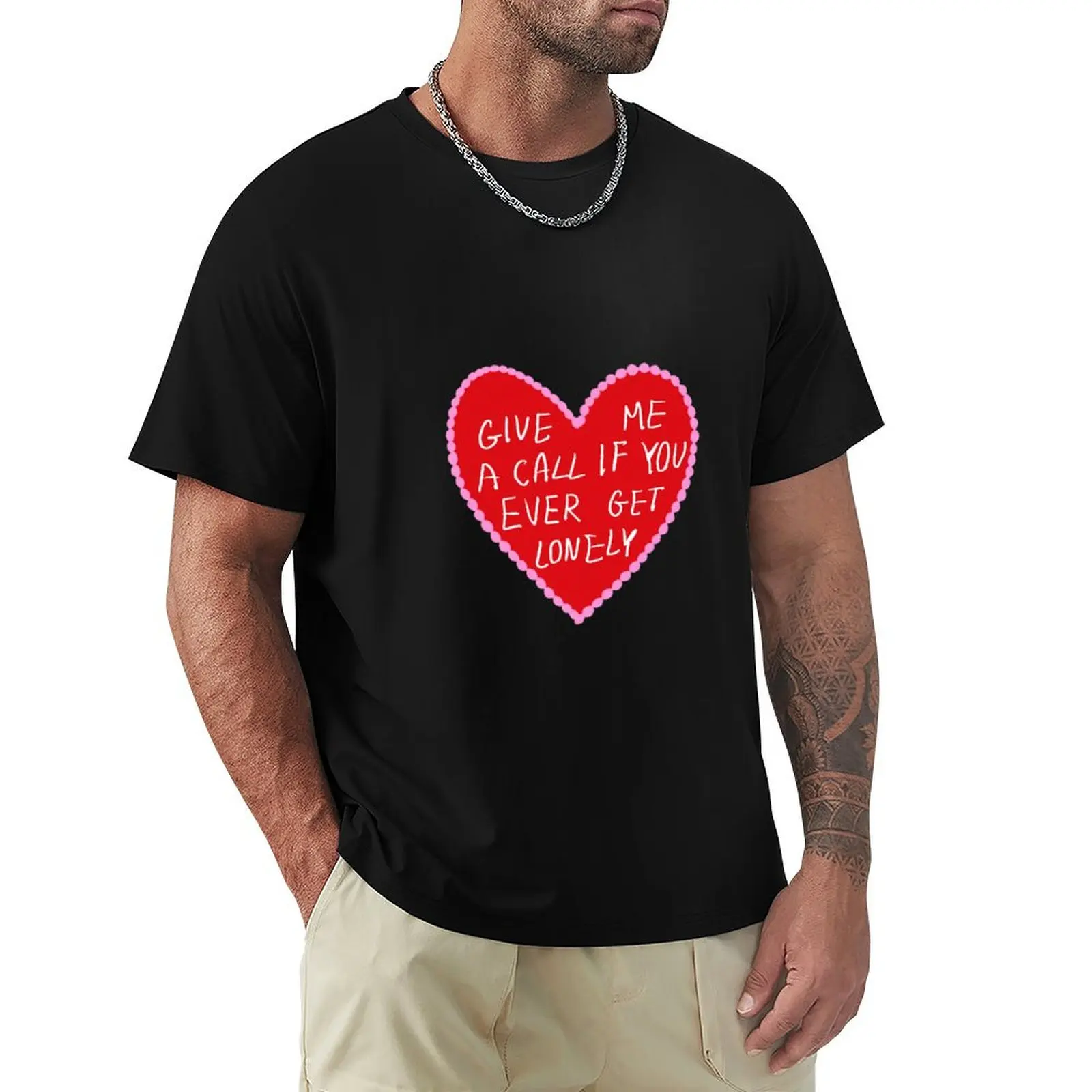 

Give Me a Call if You ever Lonely T-Shirt blue lock Man t-shirt mens t shirts pack