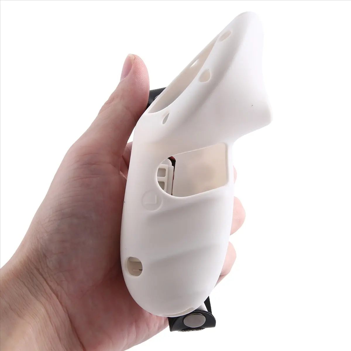 

Silicone Protective Case Controller for Meta Quest 3 VR Headset Removable Battery Controller Case White