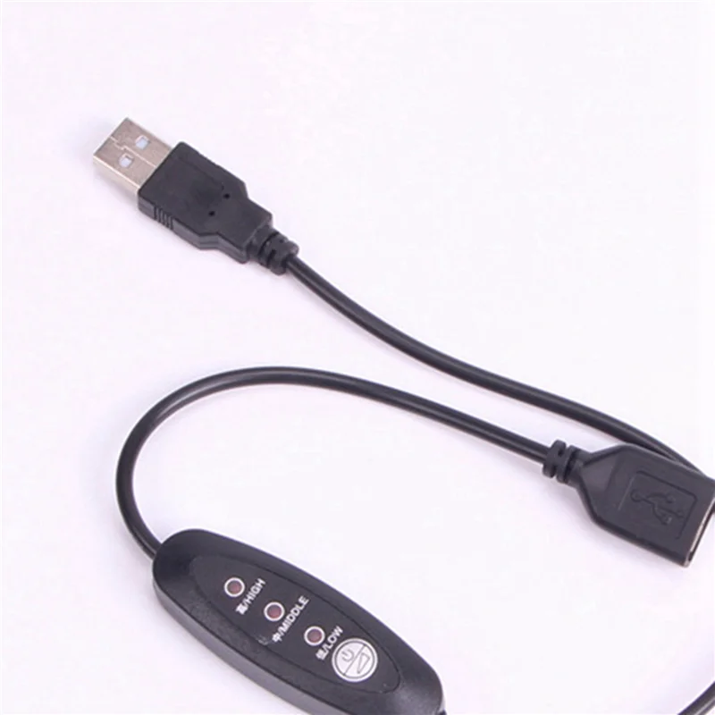 A14M 6X USB 5 فولت-12 فولت متحكم في درجة الحرارة سخان ترموستات 3 سرعات قابل للتعديل 24 واط