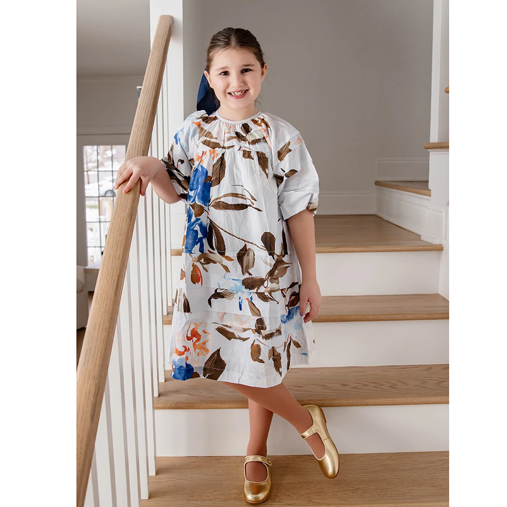 AP Blue Hue Collection SS24 Girls Dresses Sweet Children Cotton Clothes Baby Romper, #6604