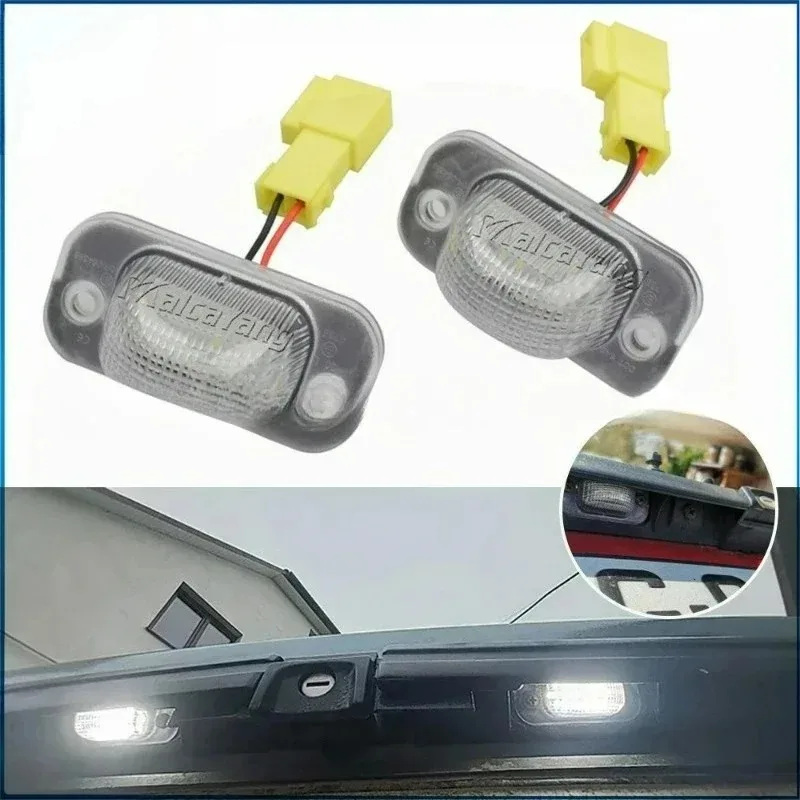 

A Pair New for Seat Toledo1 Mk1 Golf II 2 Mk2 Jetta II 2 for LED License Plate Lamp LED Number Plate Light Car Accessories