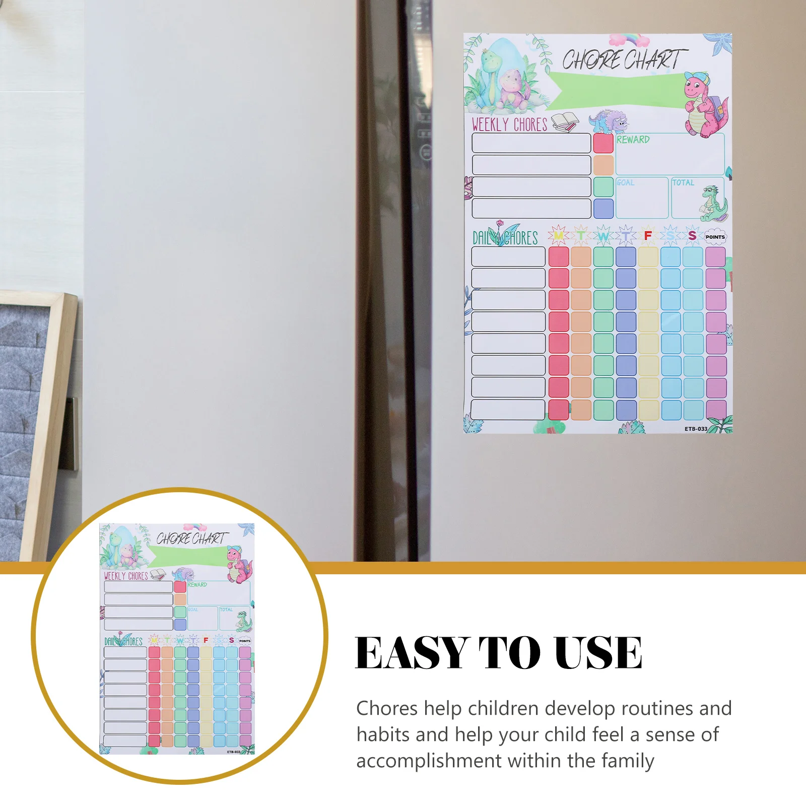 

Magnetic Siding Hanging Chart Incentive Reward for Toddlers Behavioral Kids Chores Home Calendar